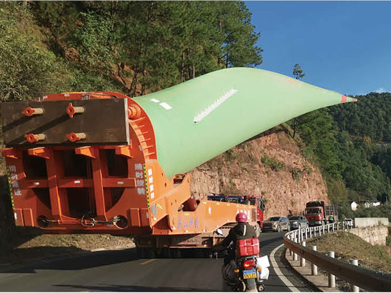 风电叶片转运工装车 上推式7