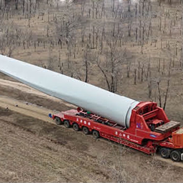 风电叶片转运工装车 平推式