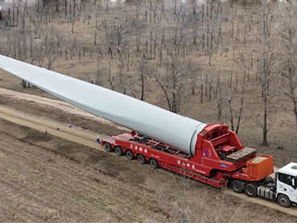 风电叶片转运工装车 平推式