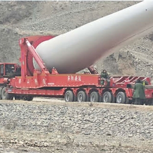 风电叶片转运工装车 上推式