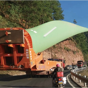 风电叶片转运工装车 上推式